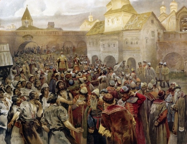 Сцена изгнания князя Всеволода