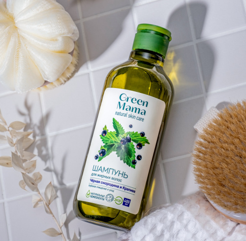 Green Mama с черной смородиной и подорожником – натуральный состав.