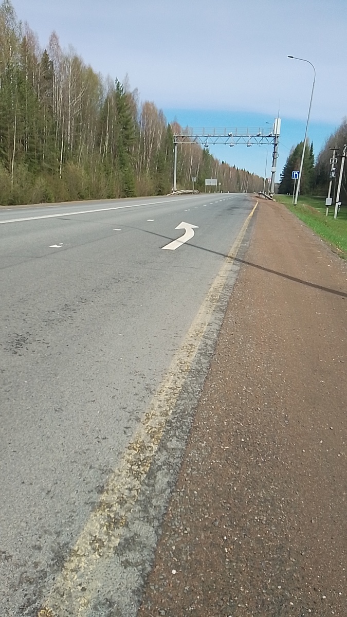 Стартовая позиция из Кирова на север.