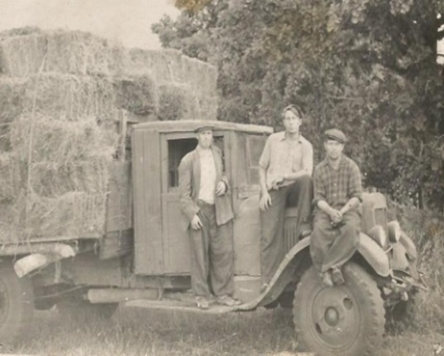 Во время заготовки сена, конец 60х.