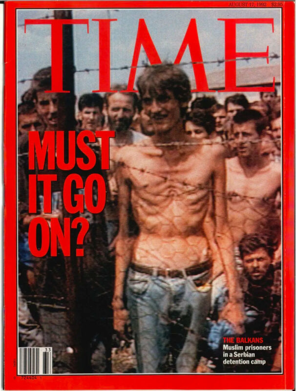 Обложка журнала “Time” с кадром из видеорепортажа о лагере Трнополье / Источник: photographer.ru