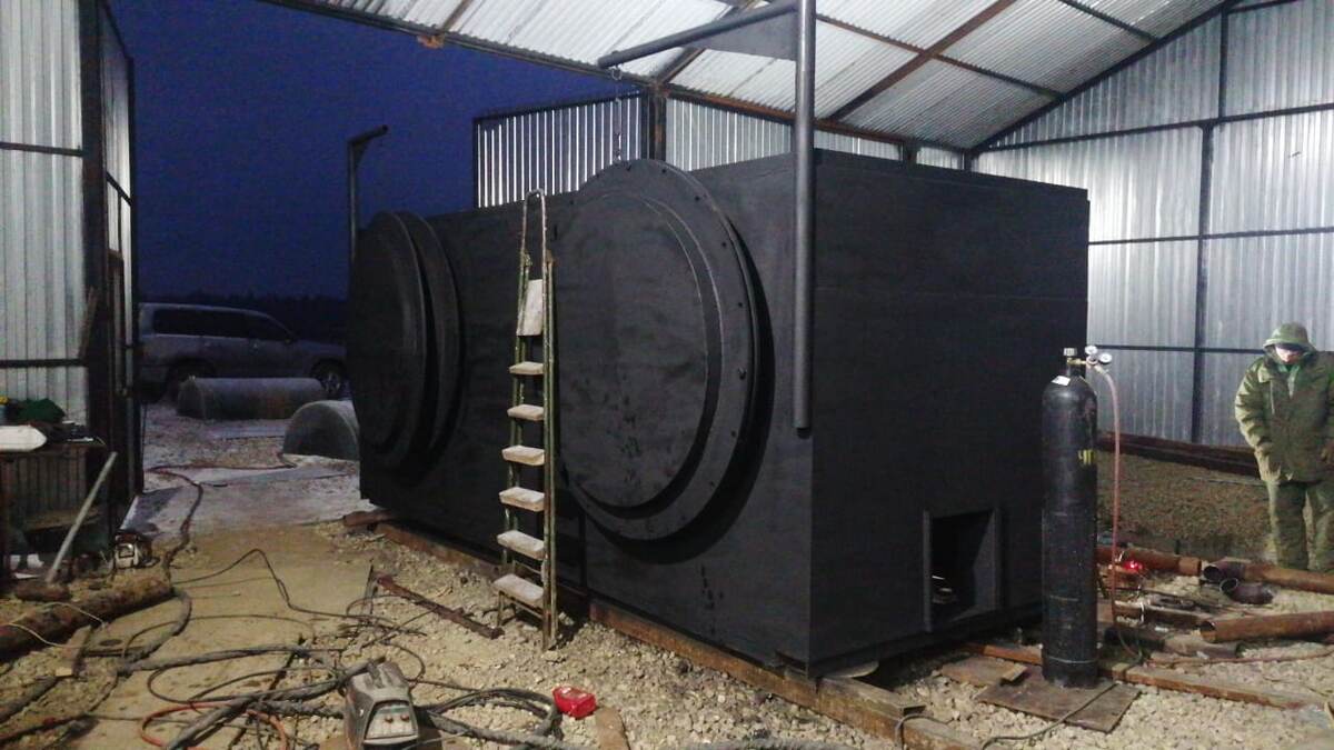 Углевыжигательная пиролизная печь ООО Экосинтез.