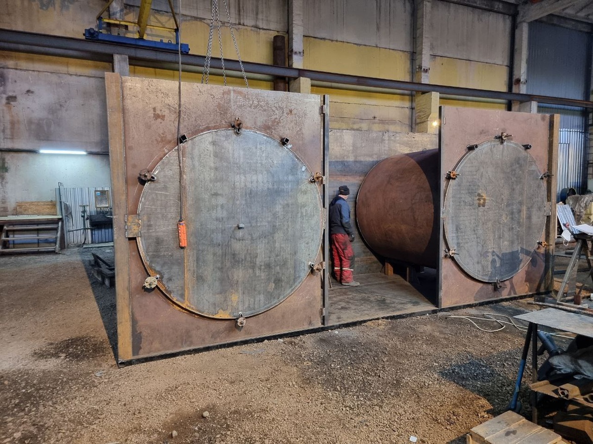 Изготовление углевыжигательной печив нашем цеху