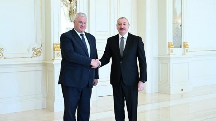    Сибига привёз Алиеву послание от Зеленского: "Выступаем против Путина вместе" // Скриншот страницы официального сайта президента Азербайджана