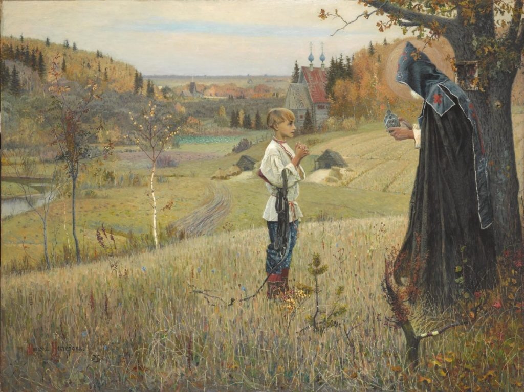 М.В. Нестеров «Видение отроку Варфоломею», 1889-1890 © ГТГ