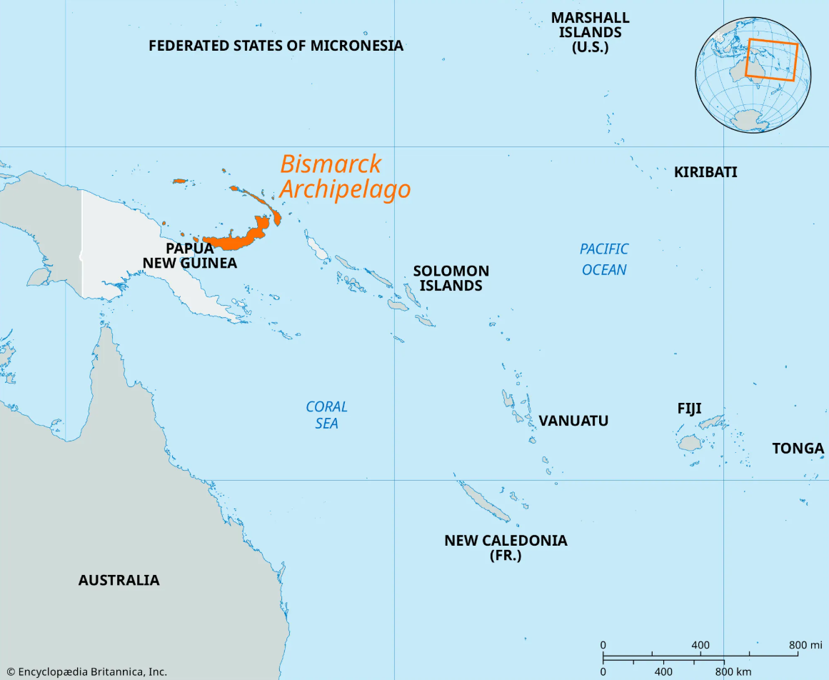 Архипелаг Бисмарка, Папуа - Новая Гвинея.