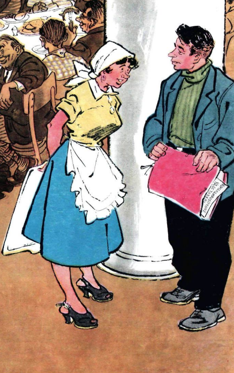 Художник В. Добровольский журнал "Крокодил" №03 1958