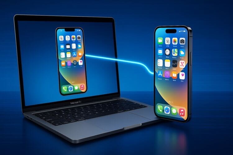    Удаленное управление iPhone с компьютера Mac — очень удобная функция