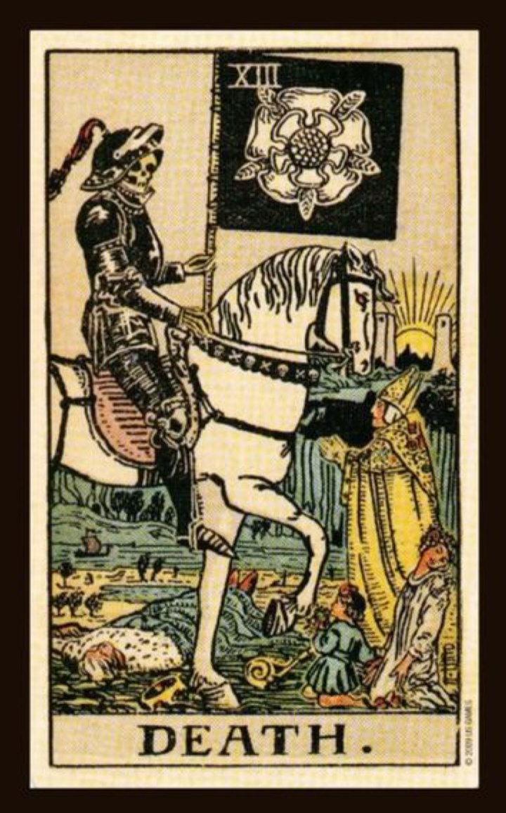 Карта таро - смерть является 13 по счету старшим арканом