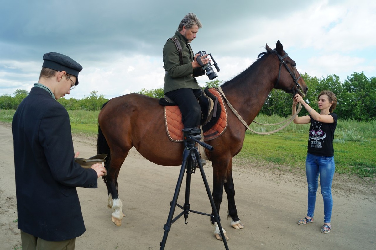 Кадр со съёмок фильма "Завещание адмирала"