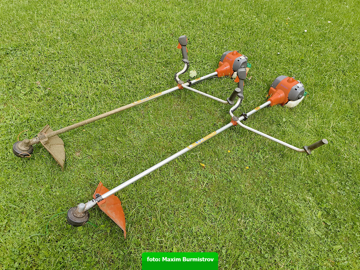 Триммеры рядом – грязный (мой) и чистый – родительский.