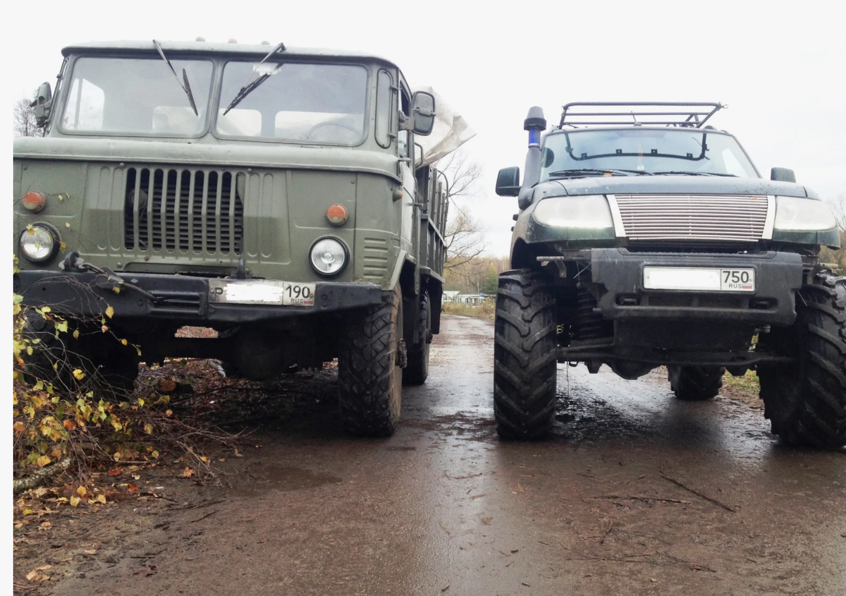 ГАЗ-66 и УАЗ Патриот