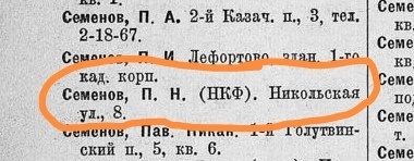  Адресная книга Москвы 1924 года. Мой прадед.