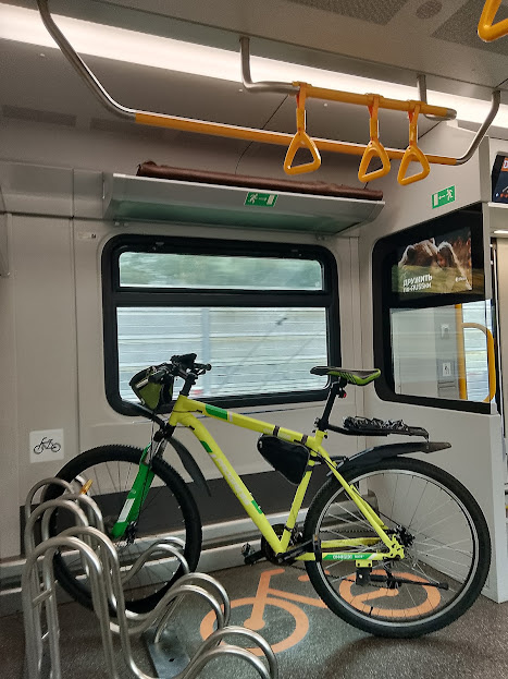 2. Места для велосипедов в поезде Иволга ЭГэ2Тв