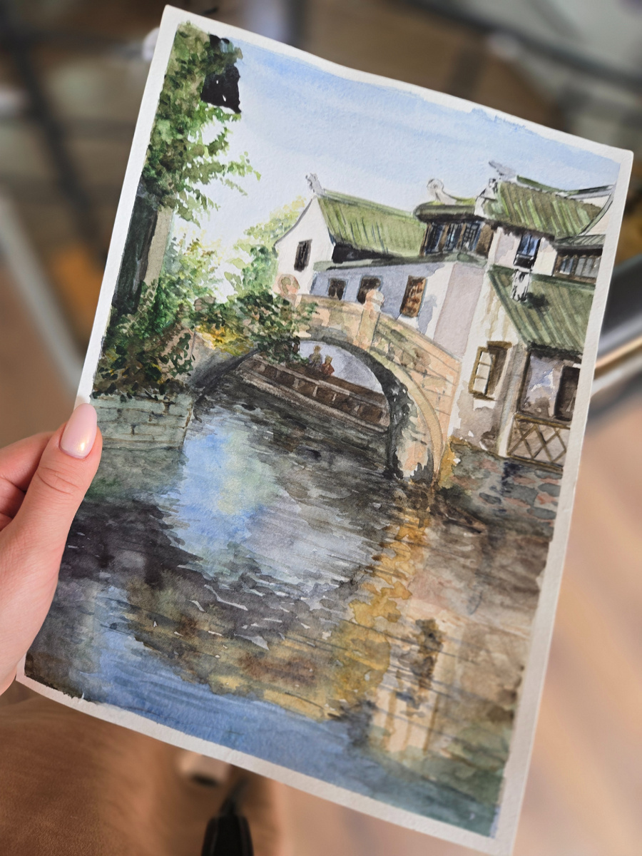 К этой работе я возвращалась четырежды и получала удовольствие от постепенного и поэтапного процесса