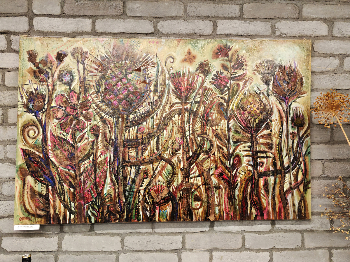 Работа, представленная на выставке художника Сергея Чеснокова-Ладыженского «Вне времени»