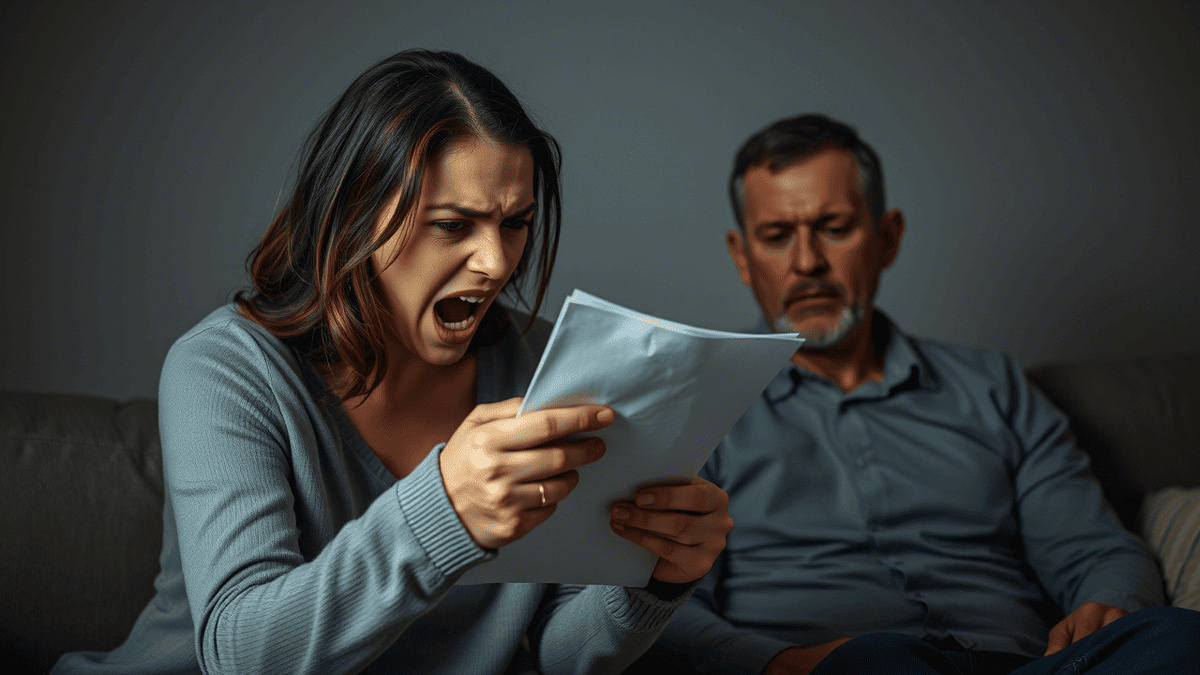 — А дальше что? Ждать, пока у нас квартиру отберут? — Дарина схватила пачку квитанций со стола, ее пальцы дрожали. — Посмотри!