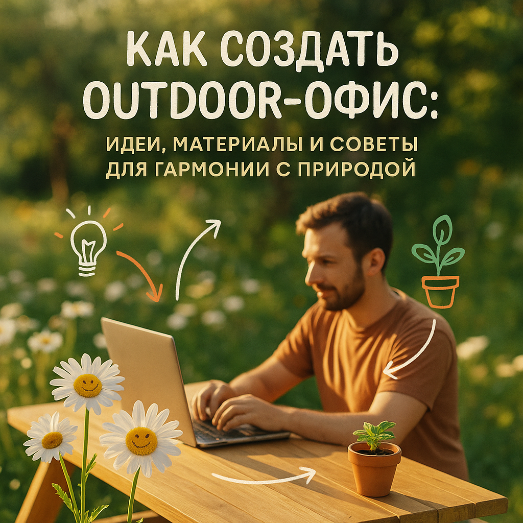    Как создать outdoor-офис: идеи, материалы и советы для гармонии с природой