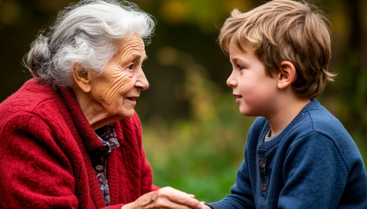 Общение бабушек и дедушек с внуками
