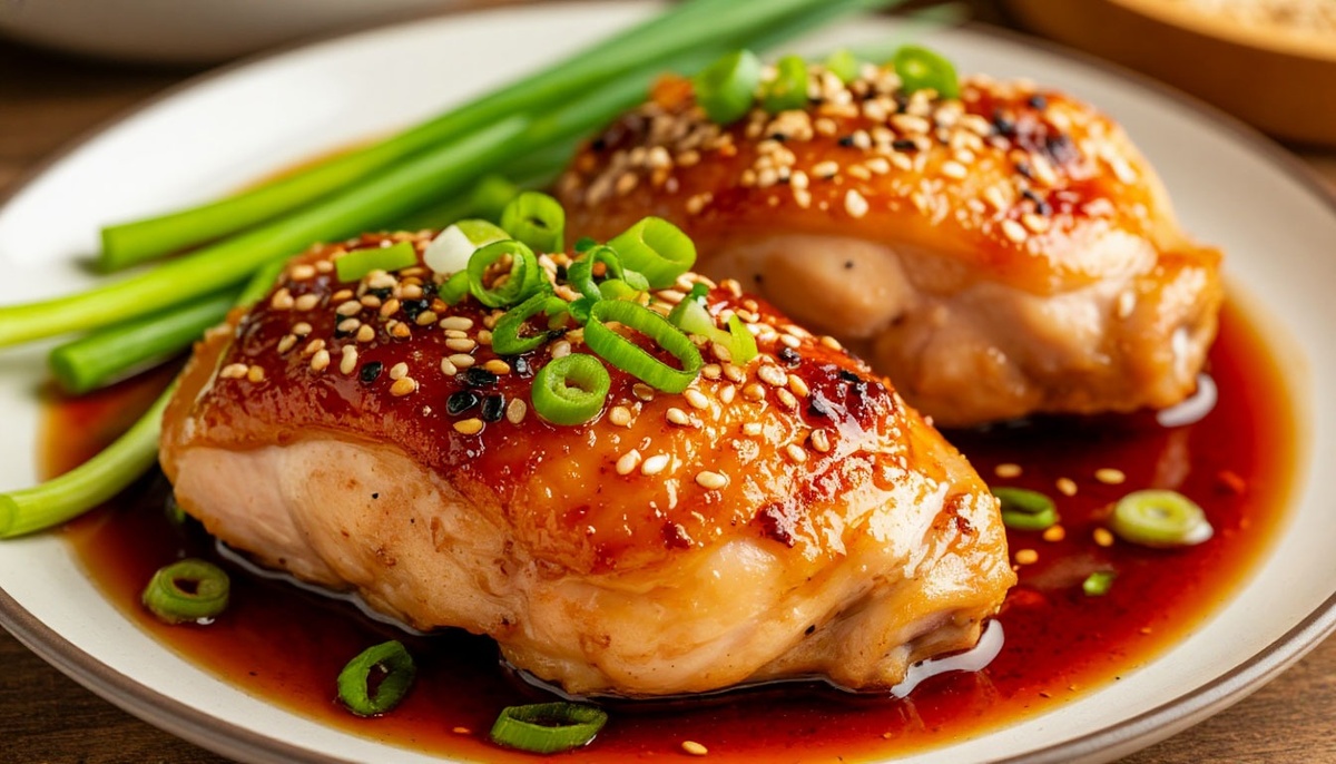Куриные бёдрышки в медово-соевом соусе в духовке