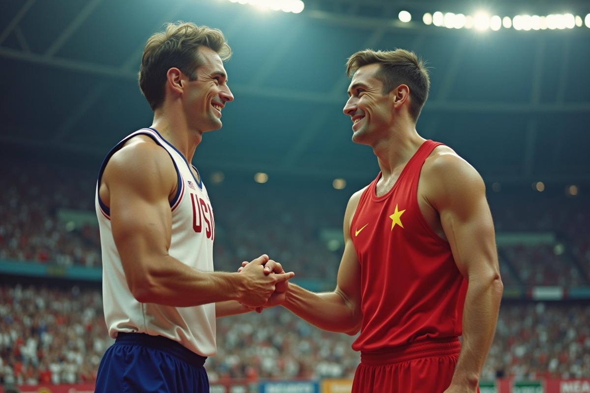 Рукопожатие на пьедестале