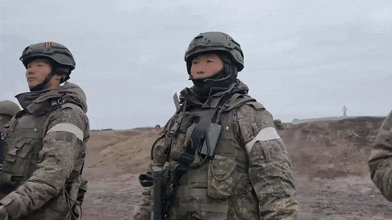    Кадры подготовки корейских солдат. Видео: ТГ-канал Kotsnews