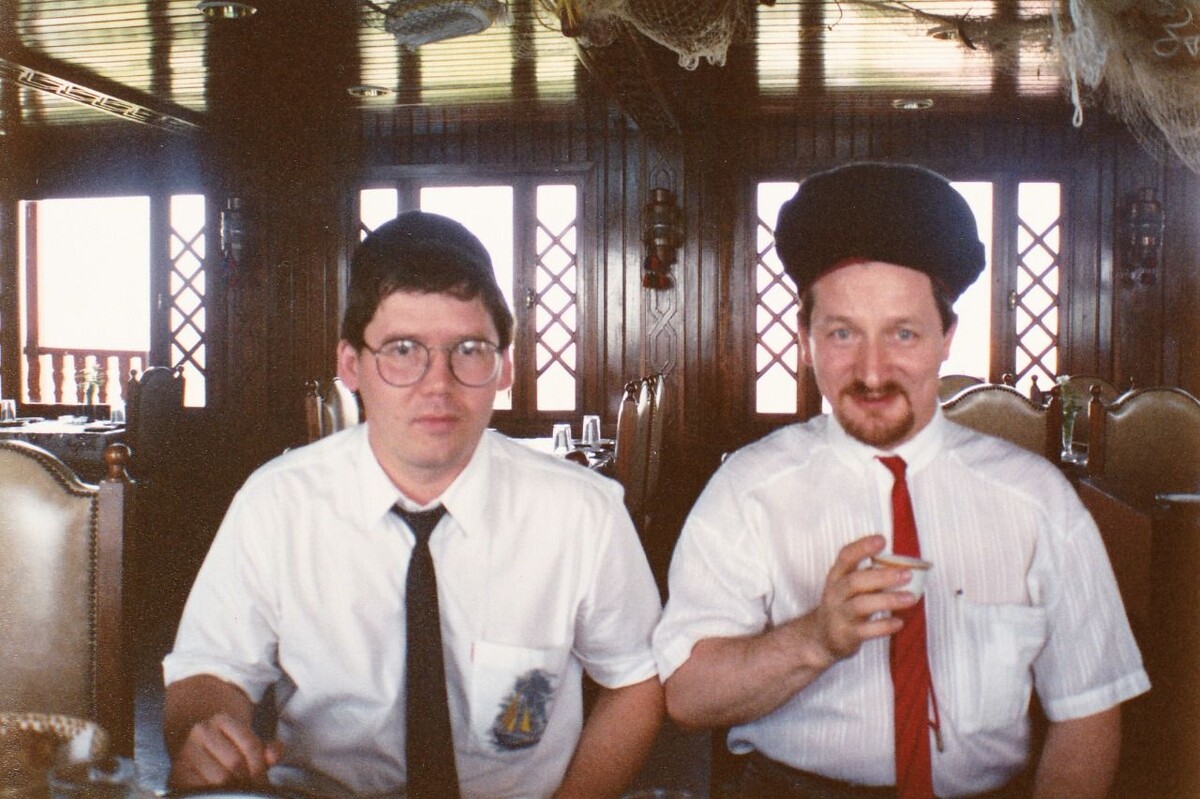 Исмагил Шангараеев с Талгатом Таджуддином. 1990 год