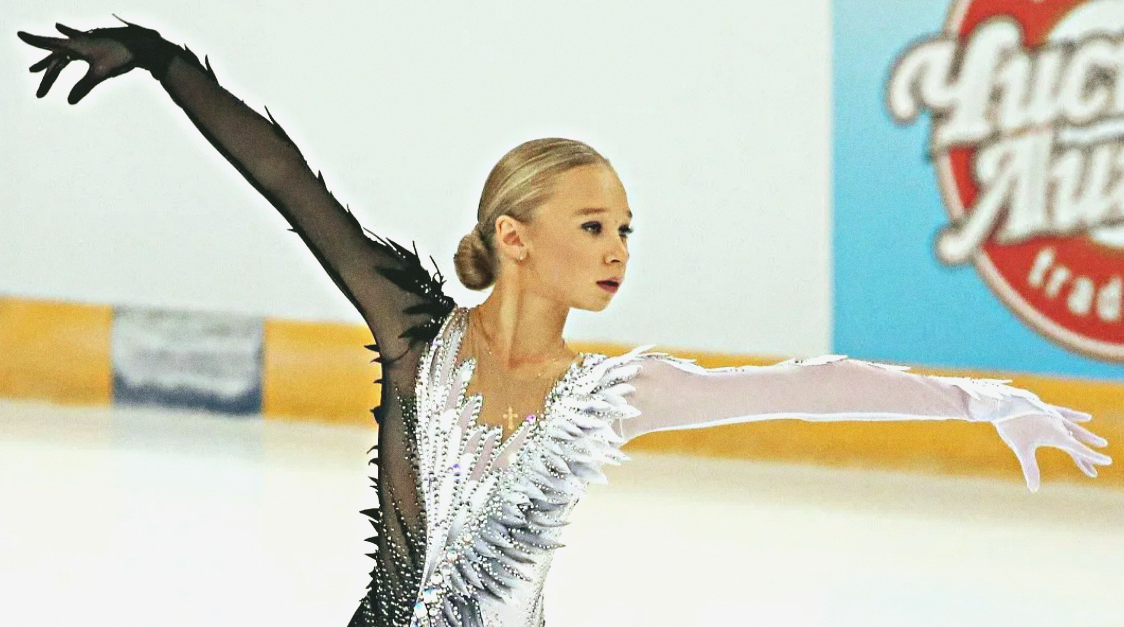 Вероника Жилина во вреям выступления