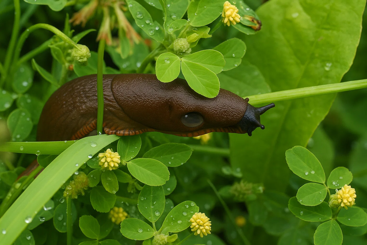 Cлизни в огороде
