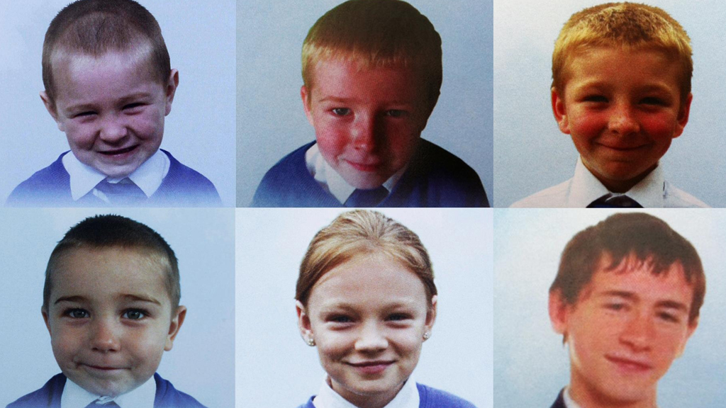 Фотография погибших в пожаре детей