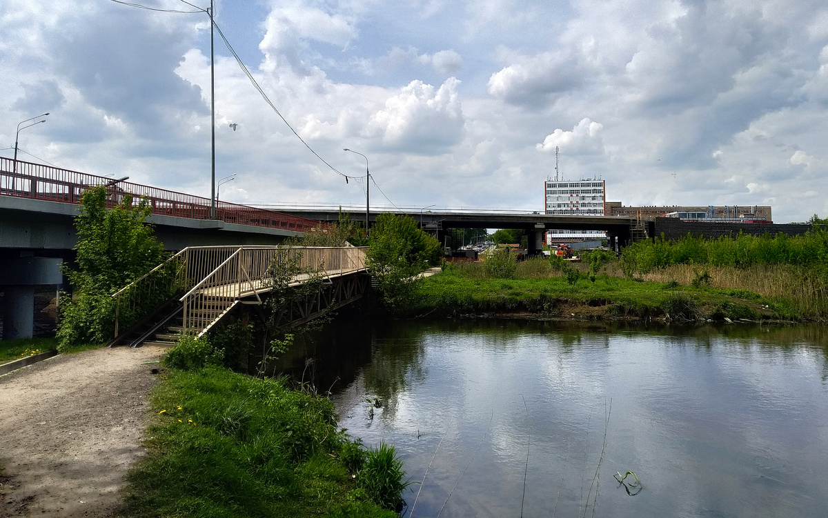  Путепровод автодороги ЮЛА над Егорьевским шоссе в середине мая 2025 года, фото автора