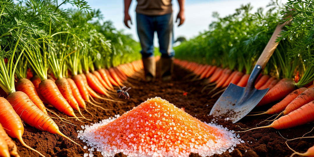 💥 Морковь — ровная и сладкая! Горсть "волшебной соли" на грядку вместо золы. Ни гнили, ни уродцев! (С 3 м² — мешок!)