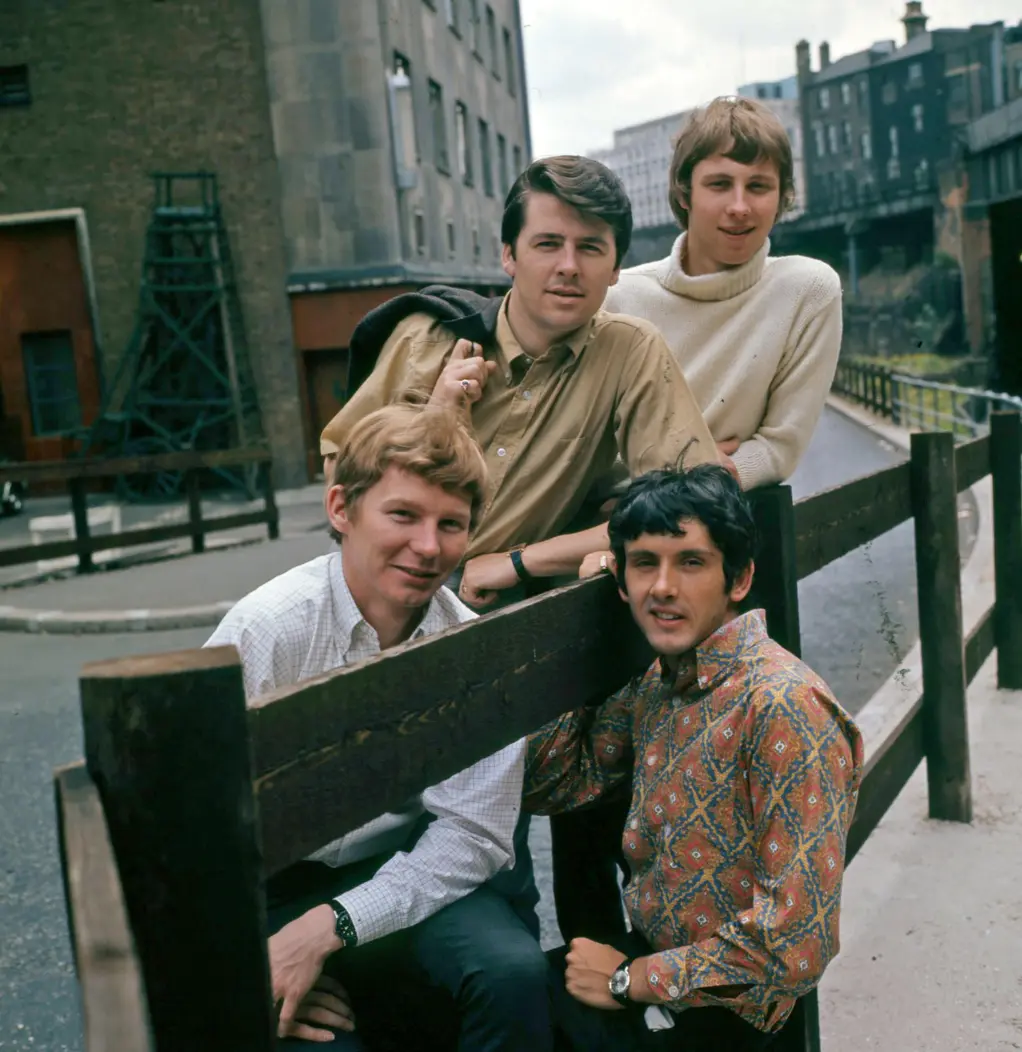 Слева направо: Джон Макнелли, Майк Пендер, Фрэнк Аллен и Джон Блант в 1968 году, Фото: Alamy