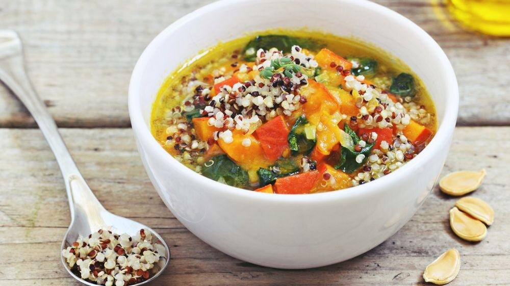 Суп с киноа