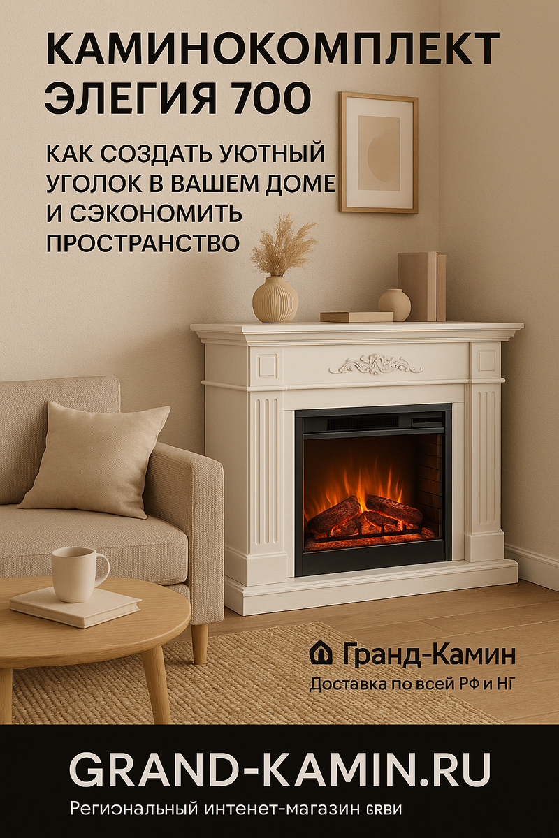    Каминокомплект Элегия 700: как создать уютный уголок в вашем доме и сэкономить пространство Kamin