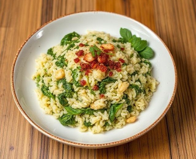 Спанакоризо (рис со шпинатом) 