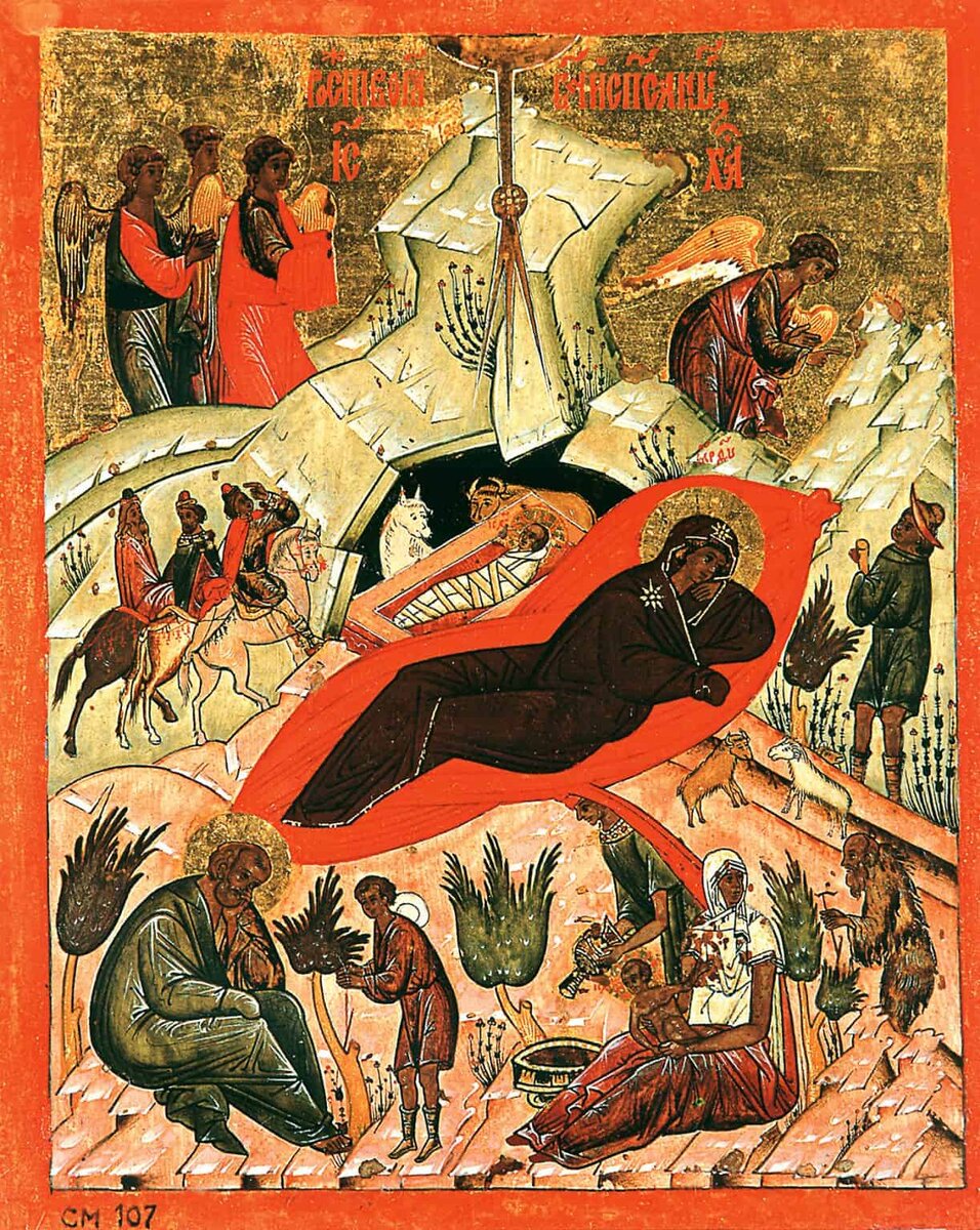 Рождество Суздальское, икона XVI века.