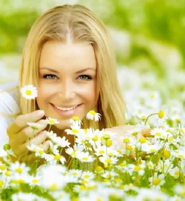 Как прекрасны ромашки с улыбкой