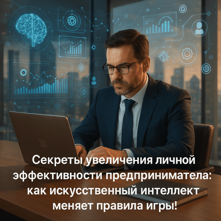    Секреты увеличения личной эффективности предпринимателя: как искусственный интеллект меняет правила игры! Сергей