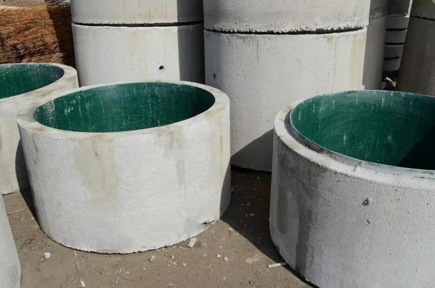 Бетонные кольца с футеровкой