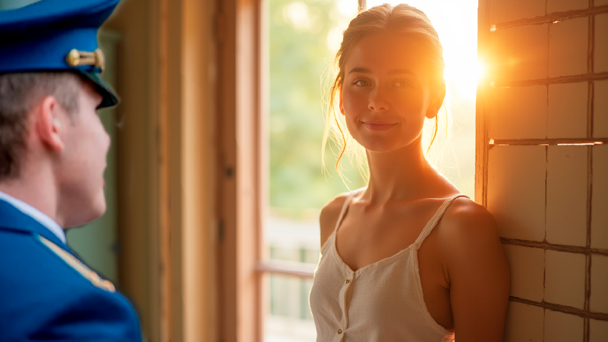 В дверях стояла невысокая девушка в простом летнем платье. Светлые волосы были собраны в хвост, открывая высокий лоб и ясные серые глаза.