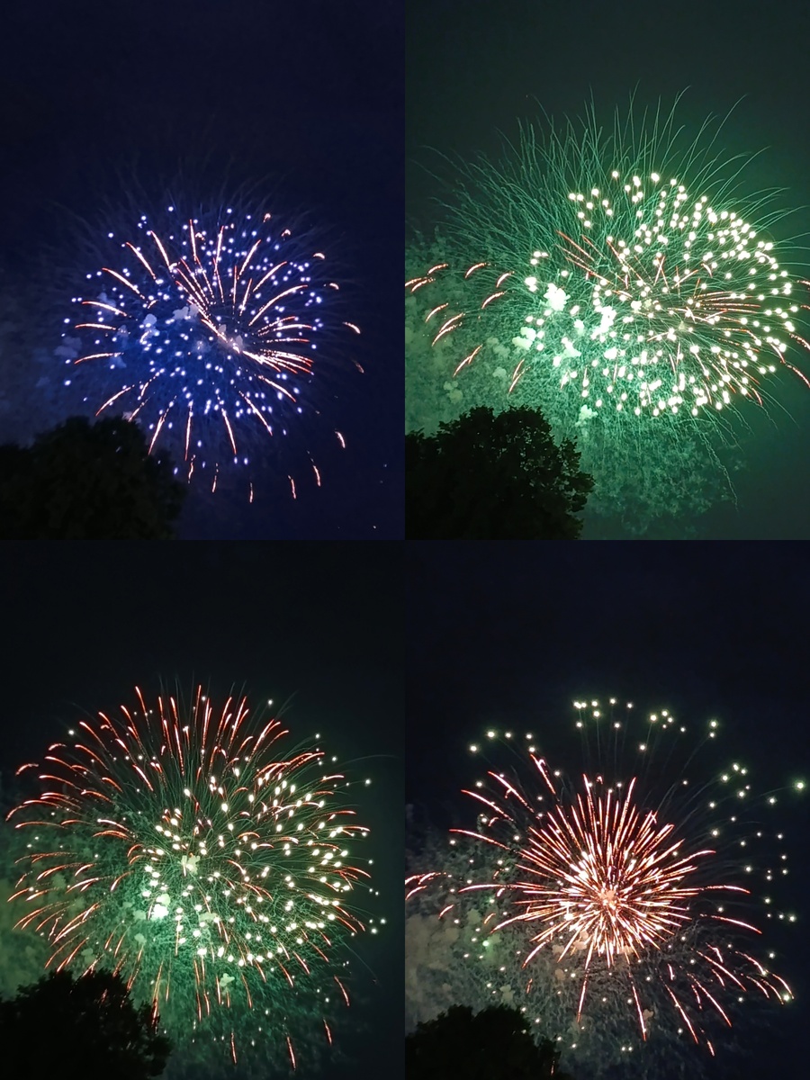 Коллаж из салютов