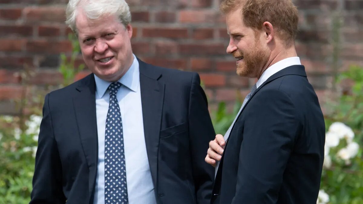 Принц гарри с дядей графом Спенсером