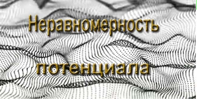 Неравномерность потенциала пространства.