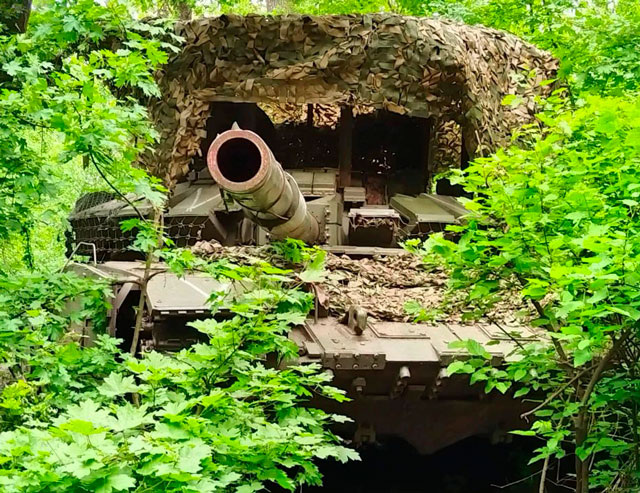 2. Танк в «зелёнке»