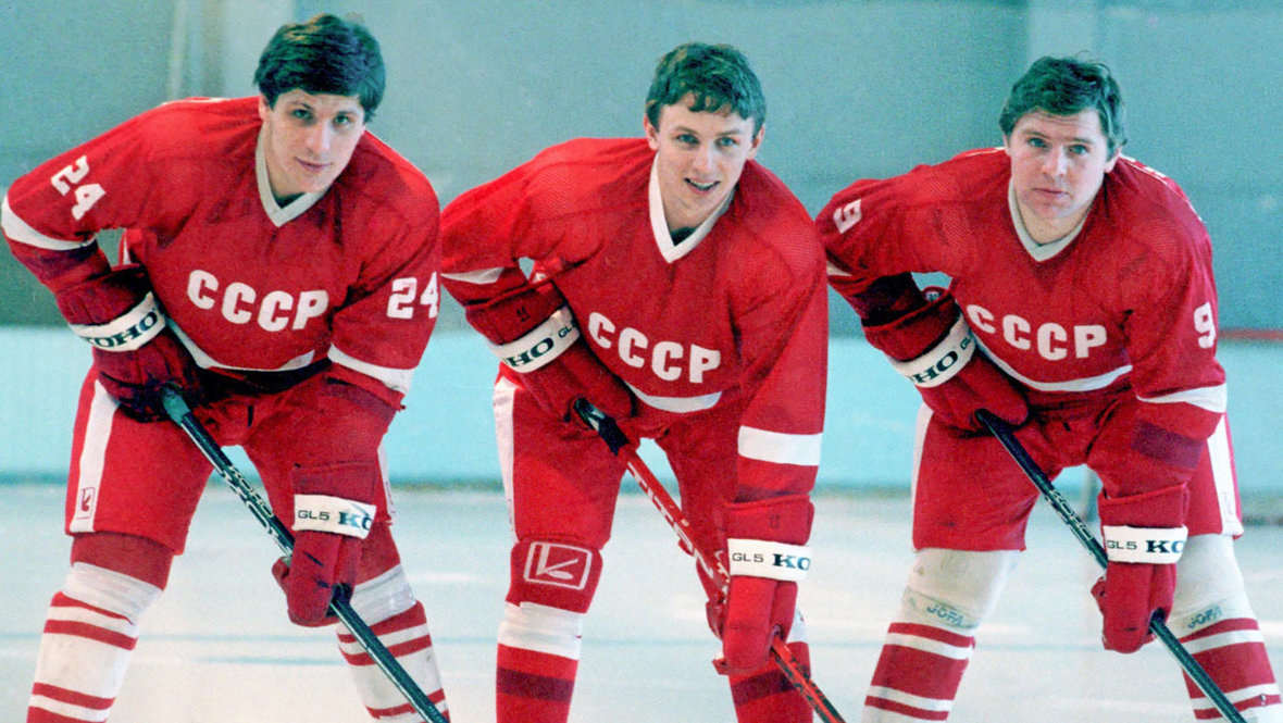    Сергей Макаров, Игорь Ларионов и Владимир Крутов.Федор Алексеев