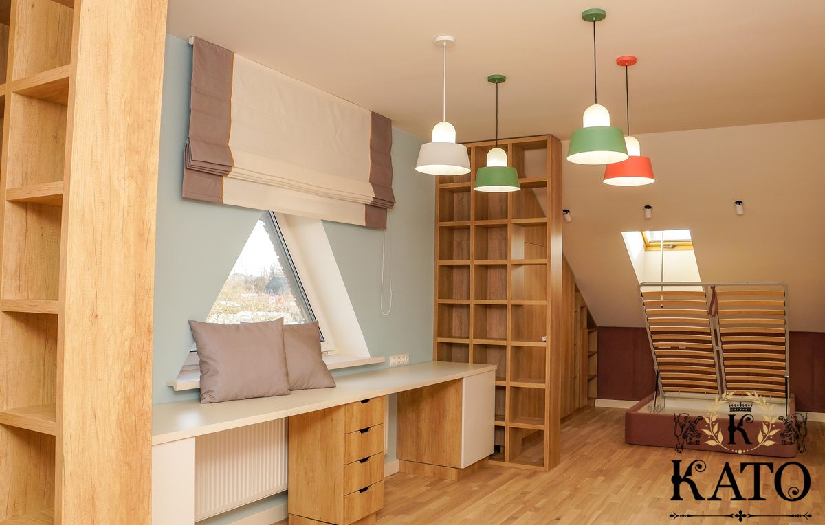 Римская штора с кантом 