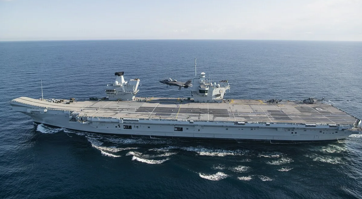 Авианосец HMS Prince of Wales в Средиземном море. Фото ВМС Великобритании