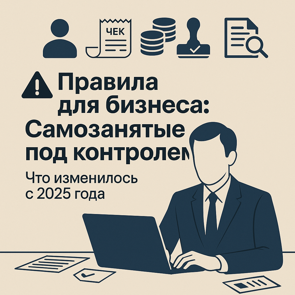 ⚠️ Правила для бизнеса: Самозанятые под контролем и что изменилось с марта 2025 года
