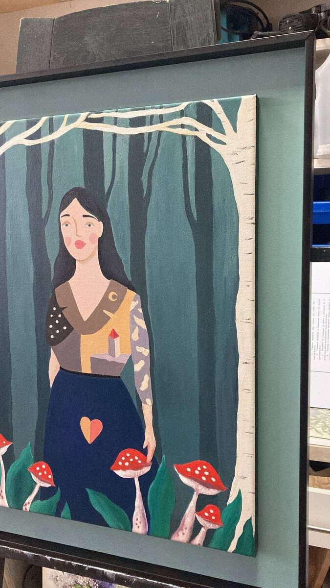 Нестандартное оформление картины на подрамнике